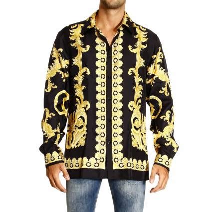 camicia barocco uomo versace|Versace Camicia Barocco .